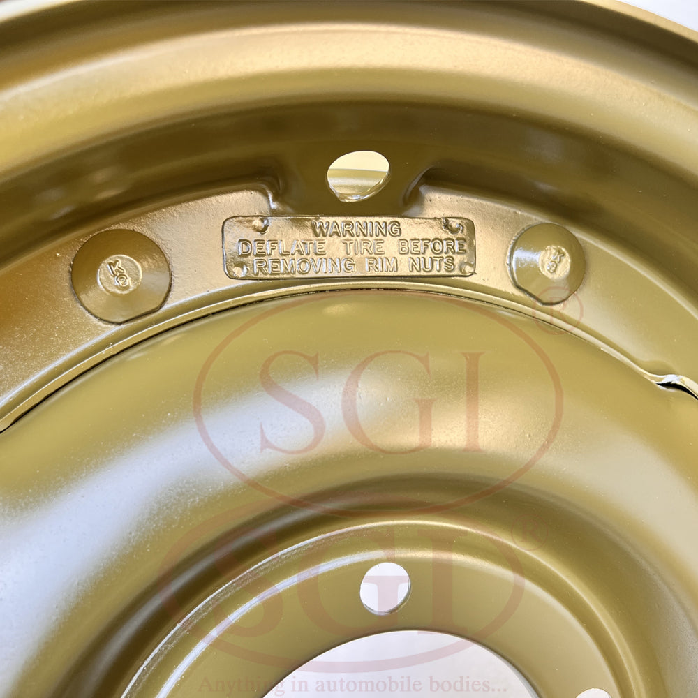 Military 16" Steel Combat Wheel, 1941-1945, Willys MB and Ford GPW