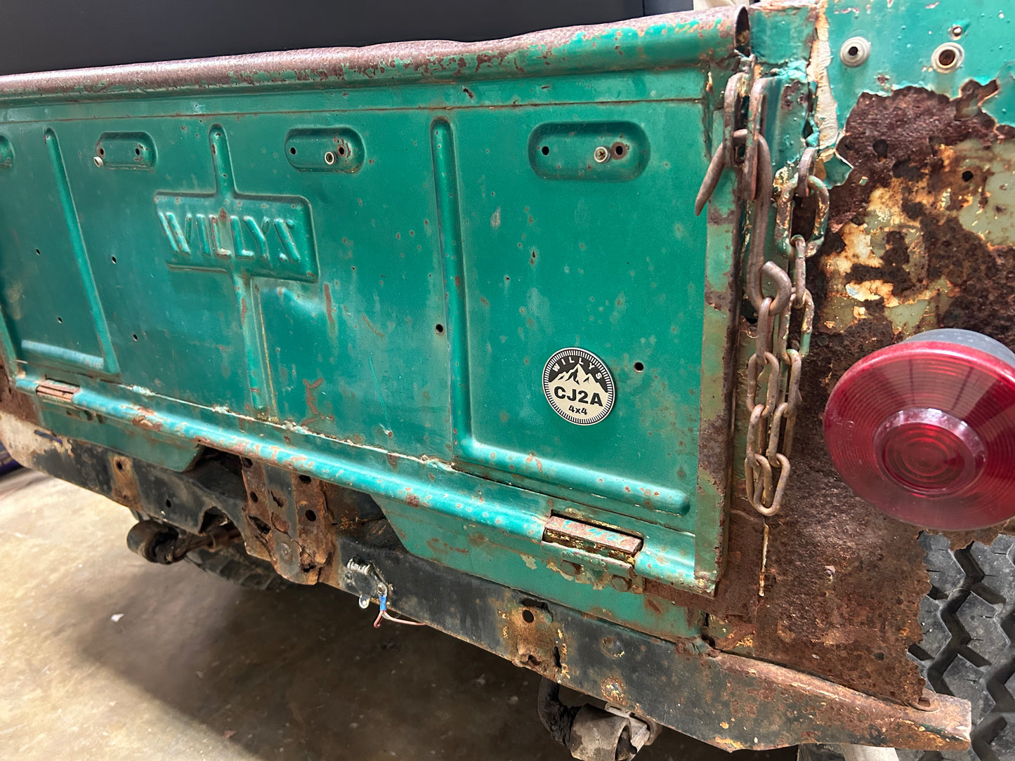 Willys Jeep CJ-2A Trail Rated Badge