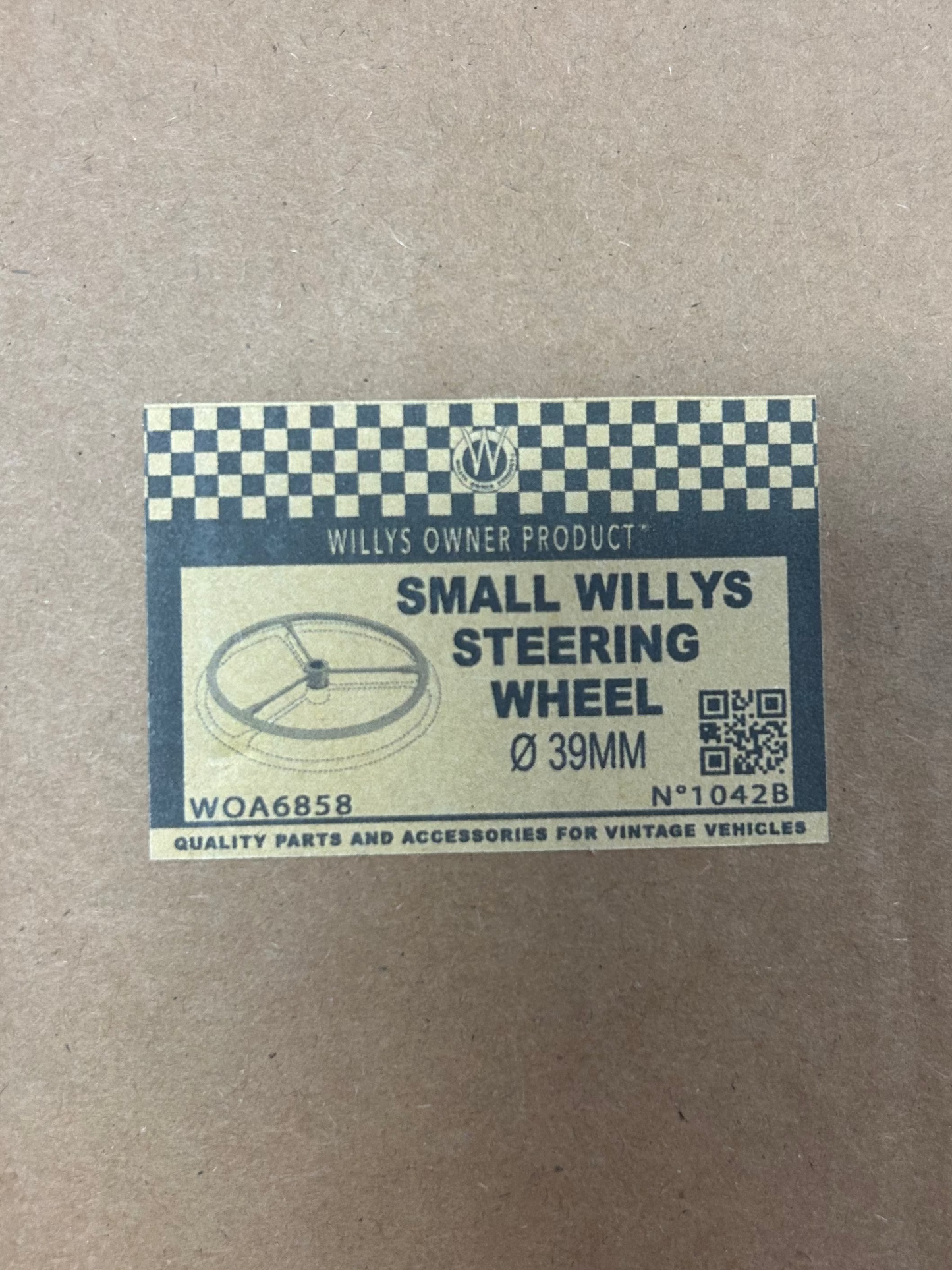 Smaller Steering Wheel, 15", 1941-1971, MB, GPW, CJ2A, CJ3A, CJ3B, CJ5, M38, M38A1