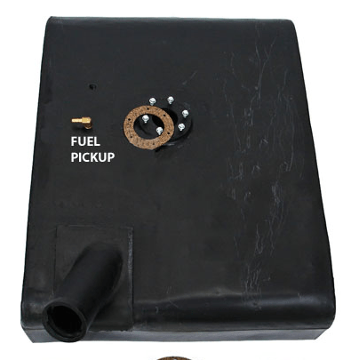 Fuel Tank, Poly, Passenger Side, 6 Hole, 1955 - 1972 Jeep CJ - 5 & CJ - 6 - The JeepsterMan