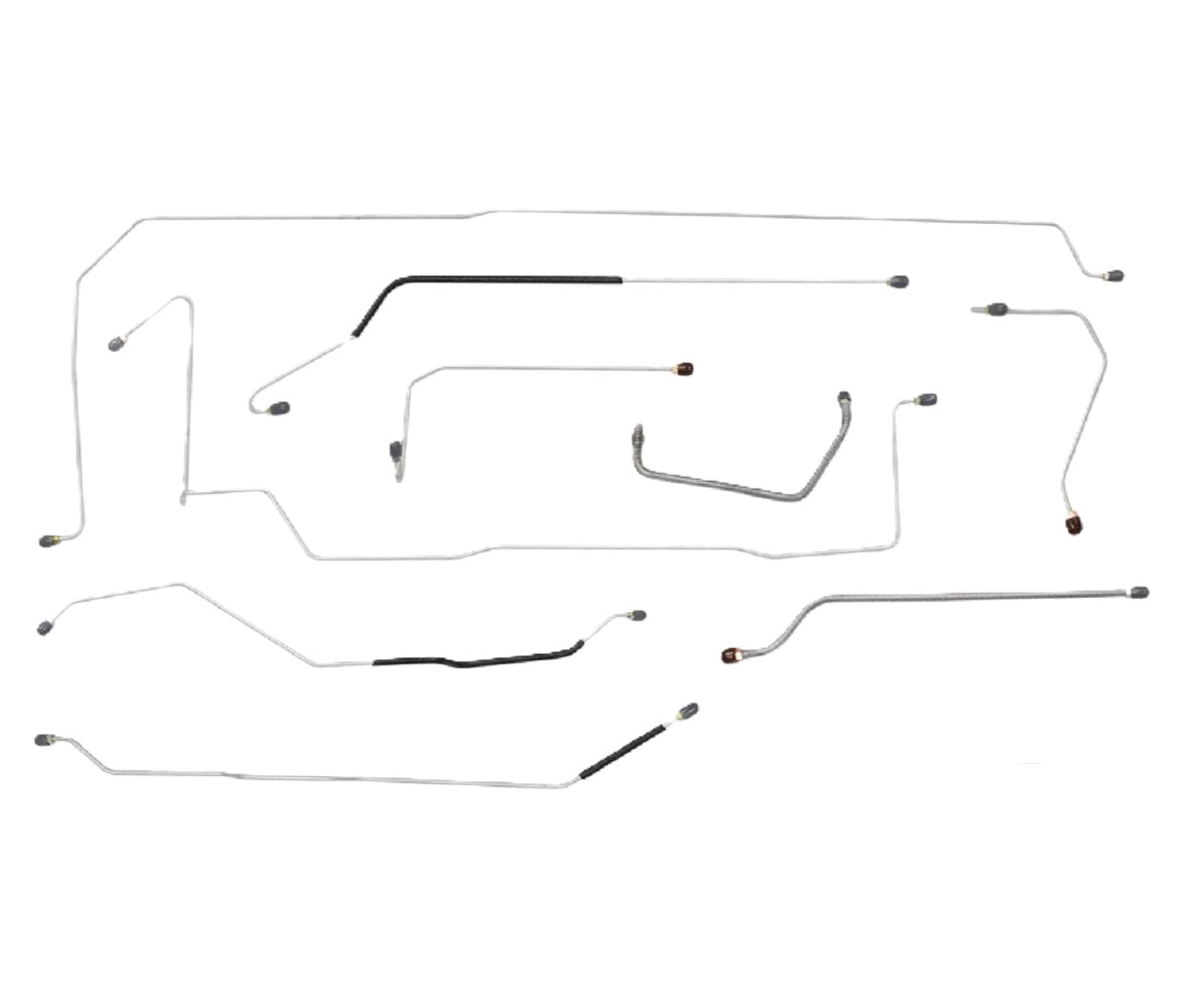 Full Brake Line Set, US Made, Jeep CJ - 5 w/ Dauntless V6, 1966 - 1971 - The JeepsterMan