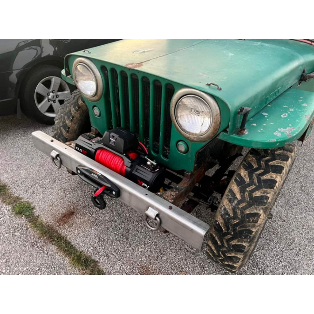Off Road Heavy Duty Front Bumper, 1948 - 1964, Willys Jeep CJ - 2A, CJ - 3A, CJ - 3B, M38 - The JeepsterMan