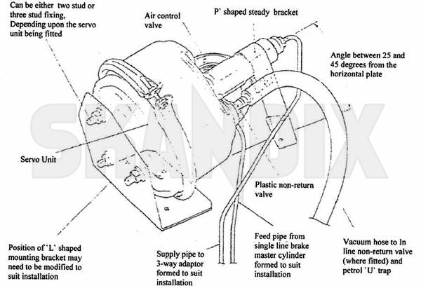 Remote Power Brake Booster Kit, 1941 - 1966, Willys and Jeep - The JeepsterMan