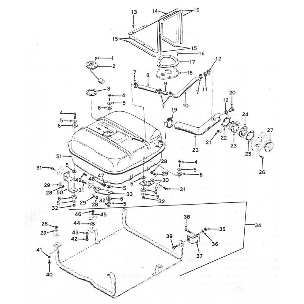 Vent Hose and Adapter, Lower, Side Fill, 1967-1971 Jeepster Commando - The JeepsterMan