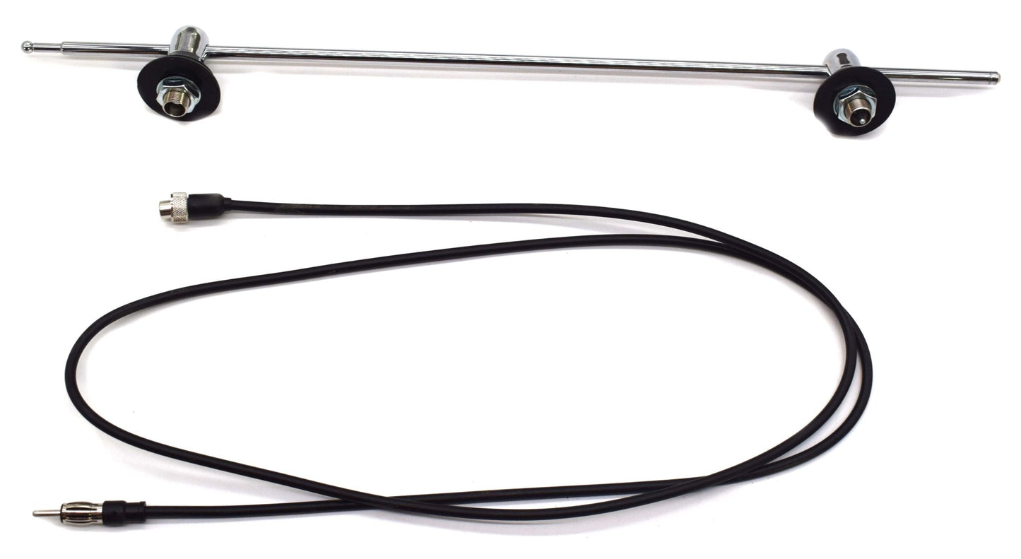 Antenna, Side Mount, Chrome Base, 1946-1964, Willys Jeepster, Station Wagon, Pickup, Sedan Delivery - The JeepsterMan