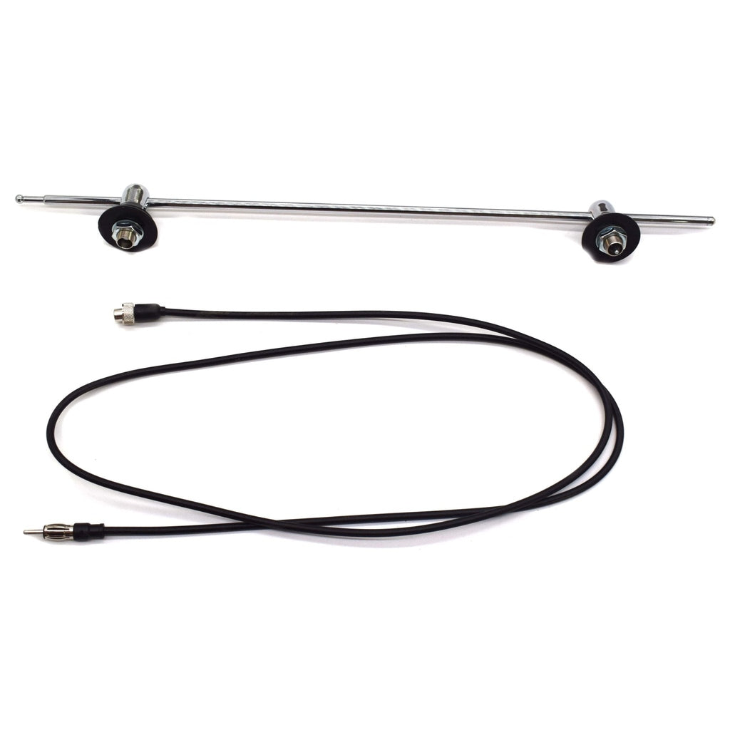 Antenna, Side Mount, Chrome Base, 1946-1964, Willys Jeepster, Station Wagon, Pickup, Sedan Delivery - The JeepsterMan