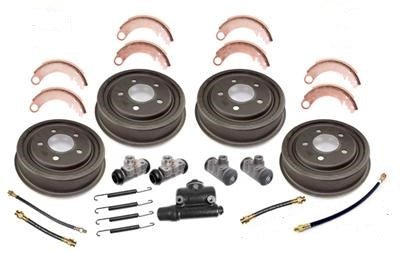 Brake Drum Service Complete Kit, Front and Rear, 1948-1953, Willys and Jeep CJ-2A, CJ-3A - The JeepsterMan