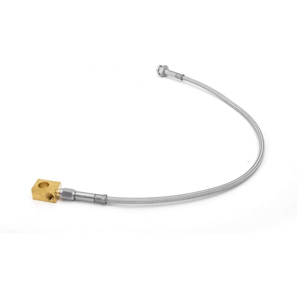 Brake Hose, Rear, 4 Inches Long, Steel Braided, 1972-1973 Commando - The JeepsterMan
