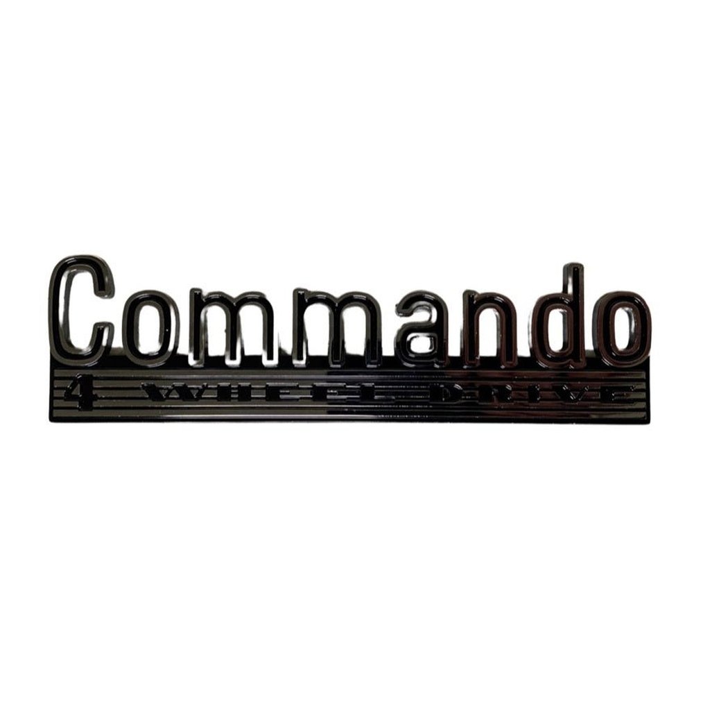 Commando Emblem, Cowl, 1972-1973 Jeep Commando - The JeepsterMan