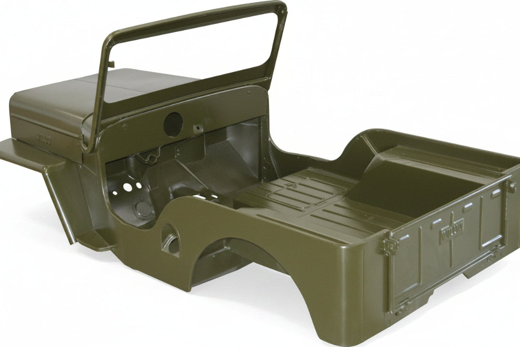 Complete Body Tub Kit, Steel, 1953-1968 Willys Jeep CJ3B - The JeepsterMan