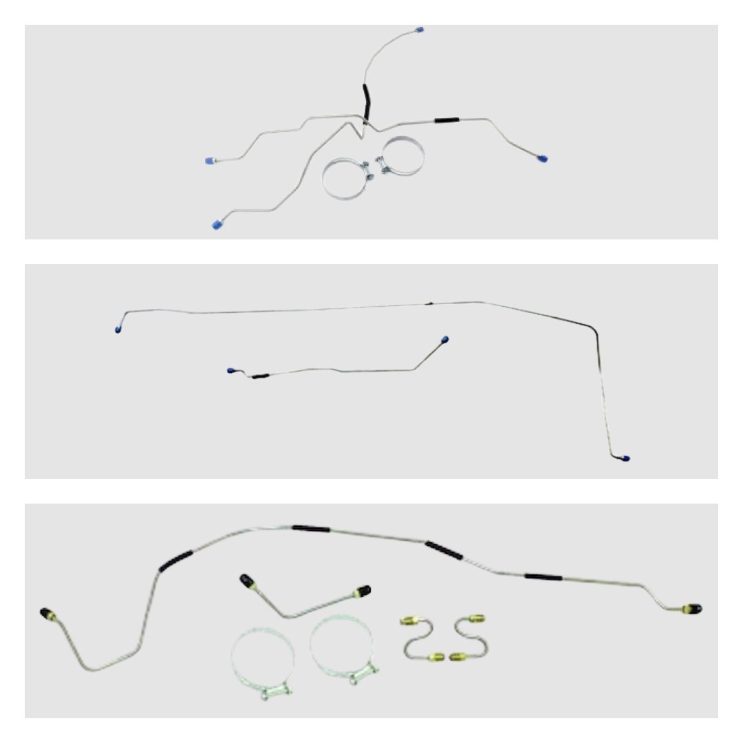 Complete Preformed Brake Line Kit, 1949-1955, Willys CJ-3A and CJ-3B - The JeepsterMan