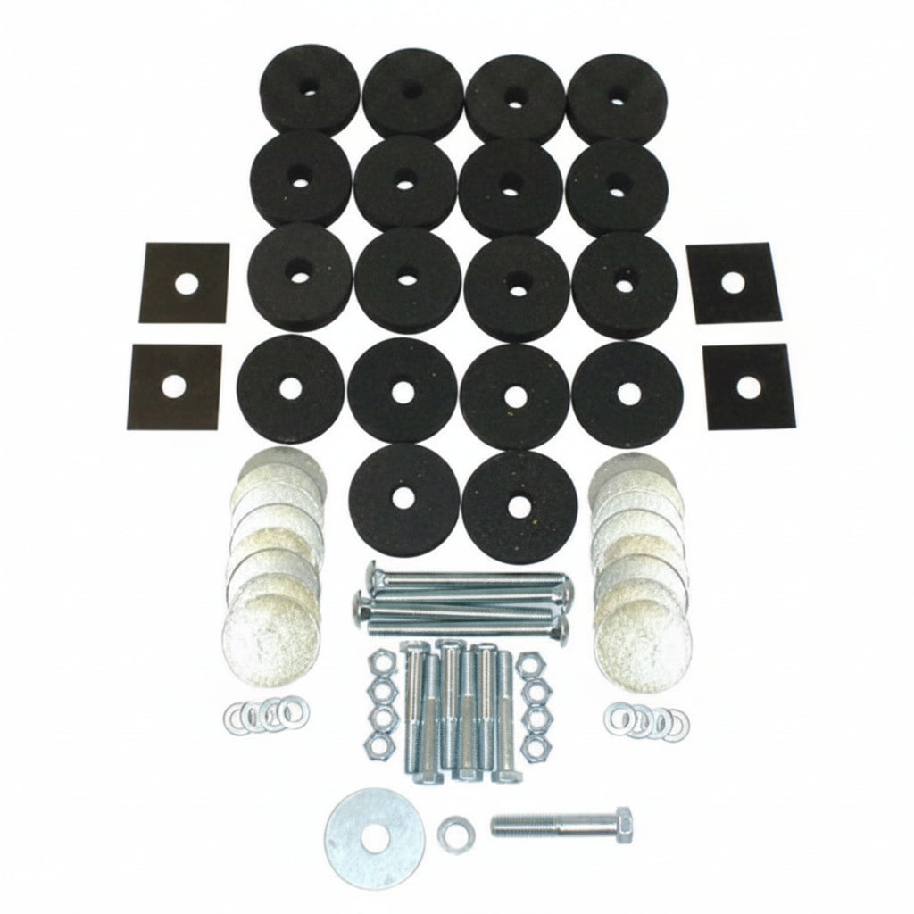 Complete Universal Body Mounting Kit, 1941-1975, Willys and Jeep - The JeepsterMan