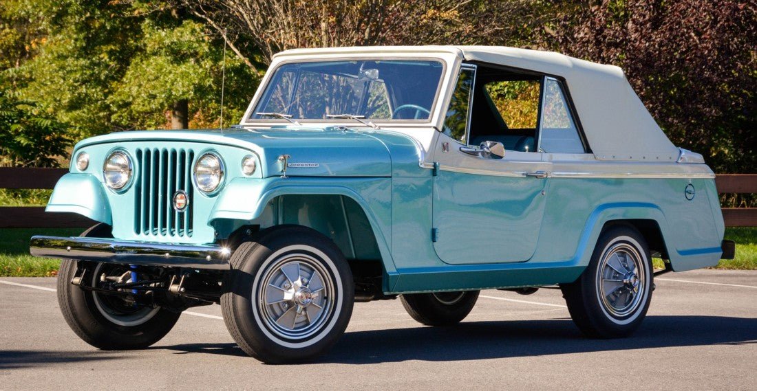 Convertible Top, Canvas, Black, Tan, or White, 1967-1973 Jeepster Commando and Commando w/ Continental Kit - The JeepsterMan