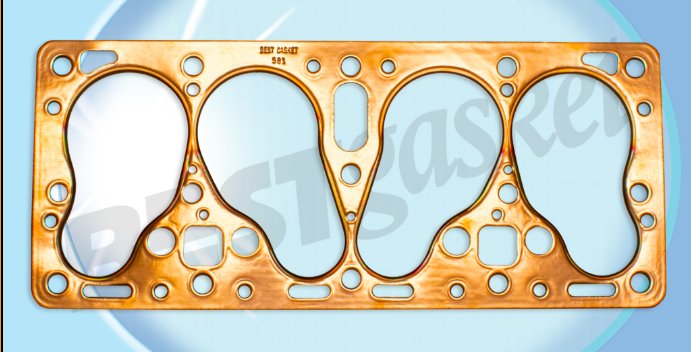 Cylinder Head Gasket, Copper, 4-134 F Head, 1950-1971 Jeep and Willys - The JeepsterMan