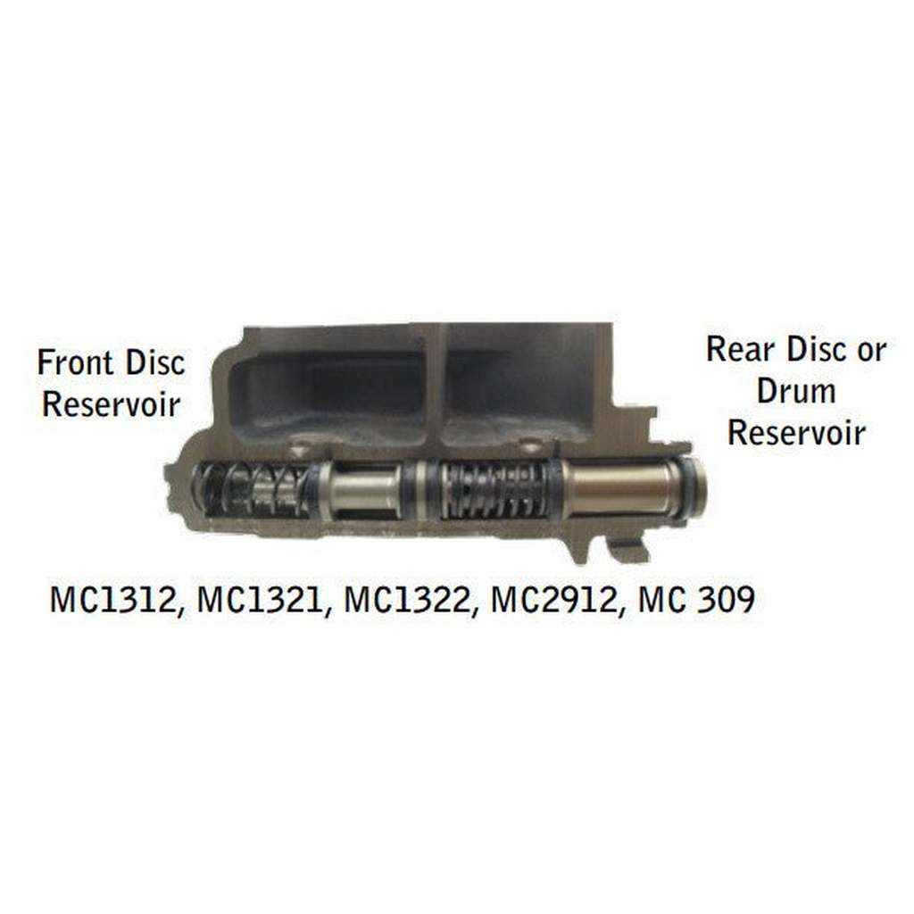 Disc/Disc Master Cylinder, 4 Port, GM Universal, 1 1/8" Bore, 1966-1986, Willys & Jeep - The JeepsterMan