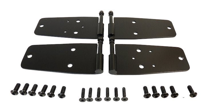 Door Hinge Set ( Black Stainless), 1976-1986, Jeep CJ-7 and CJ-8