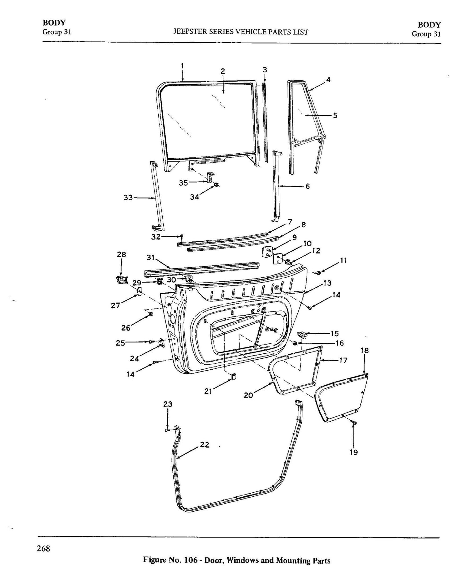 Felt Replacement, Front Door Channel, 1967-1973, Jeepster Commando and Commando - The JeepsterMan