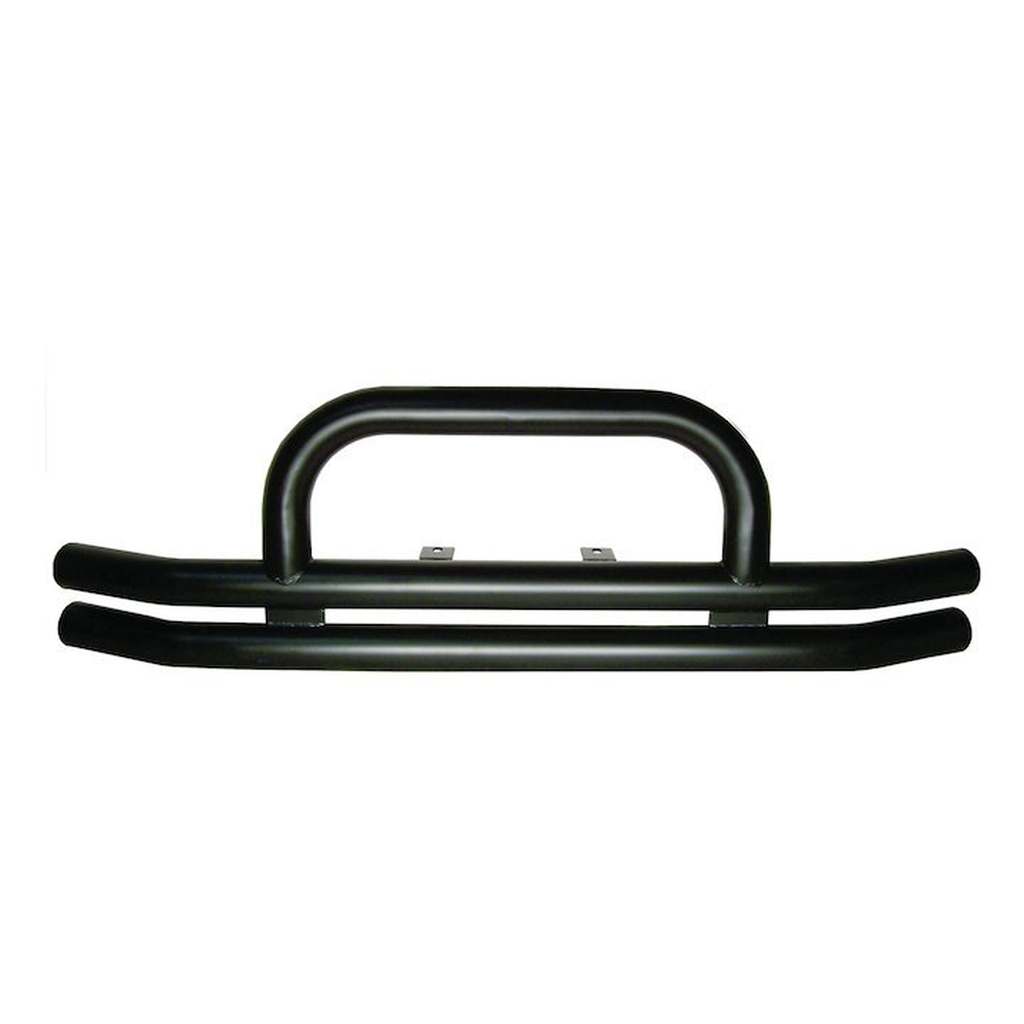 Front Double Tube Bumper, Black, 1976-1986, CJ-5, CJ-7, CJ-8 - The JeepsterMan