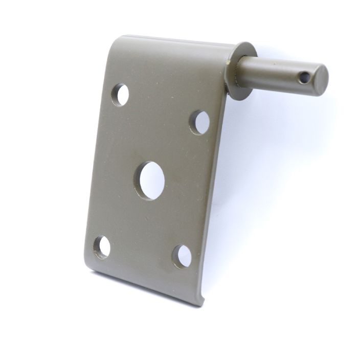 Front Passenger Side, Leaf Spring Shock Mount Plate, 1941-1964, GPW, MB, CJ2A, 3A, 3B, M38 - The JeepsterMan