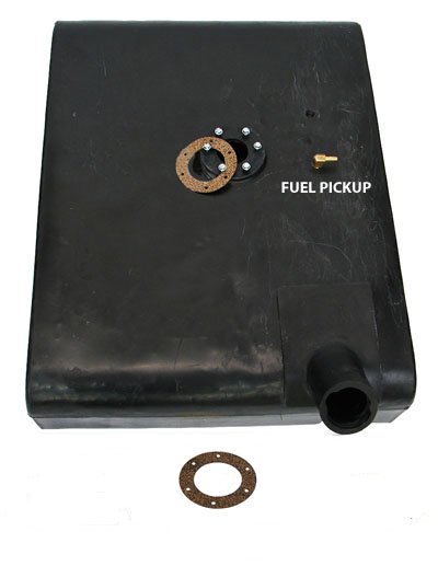 Fuel Tank, Poly, Driver Side, 6 Hole Sender, 1961-1965 Jeep CJ-3B - The JeepsterMan