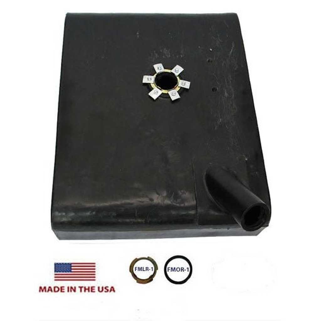 Fuel Tank, Poly, Under Driver, Lock Tab Type, 1965-1971, Jeep CJ5 CJ6 - The JeepsterMan