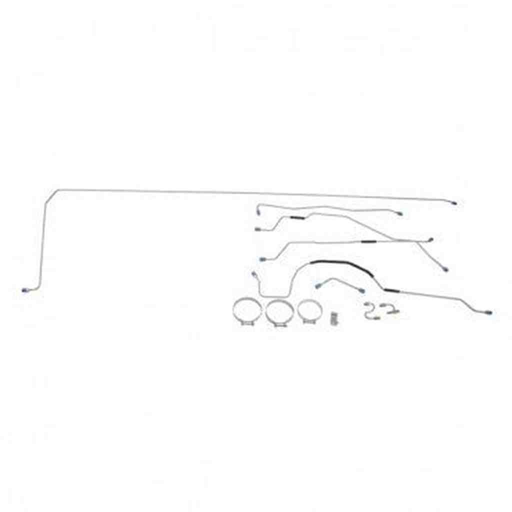Full Brake Line Set, 1966-1971 Willys Jeep CJ-5 w/ 10 Inch brakes and 134 Engine - The JeepsterMan