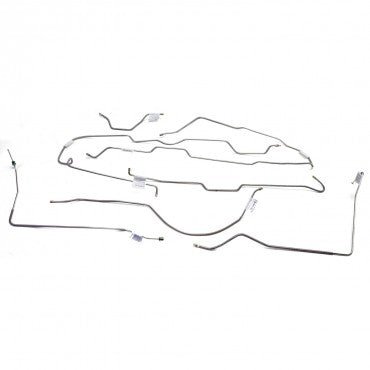 Full Brake Line Set, 1977-1980 Willys Jeep CJ5 w/ Front Power Disc and Rear Drum - The JeepsterMan