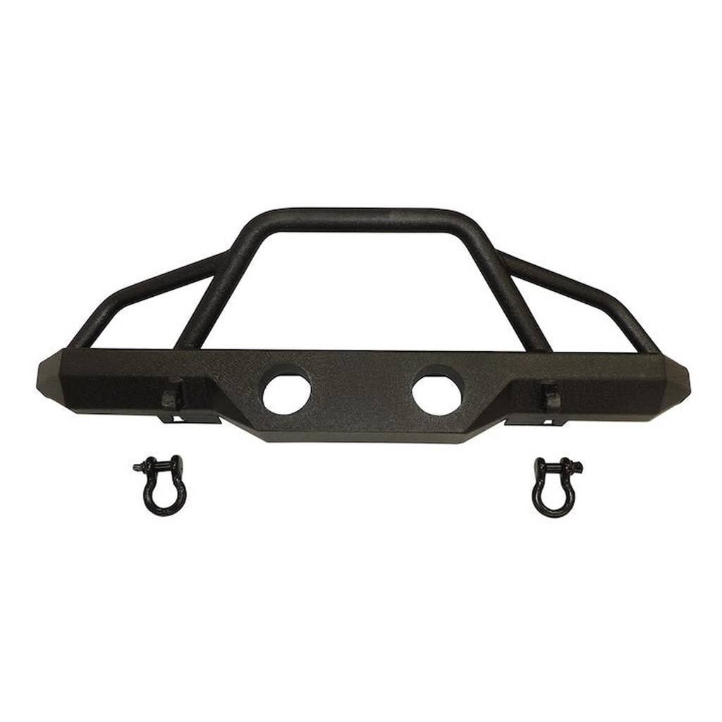 HD Recovery Front Bumper (Black Textured), 1976-1986, Jeep CJ-5, CJ-7, & CJ-8 - The JeepsterMan