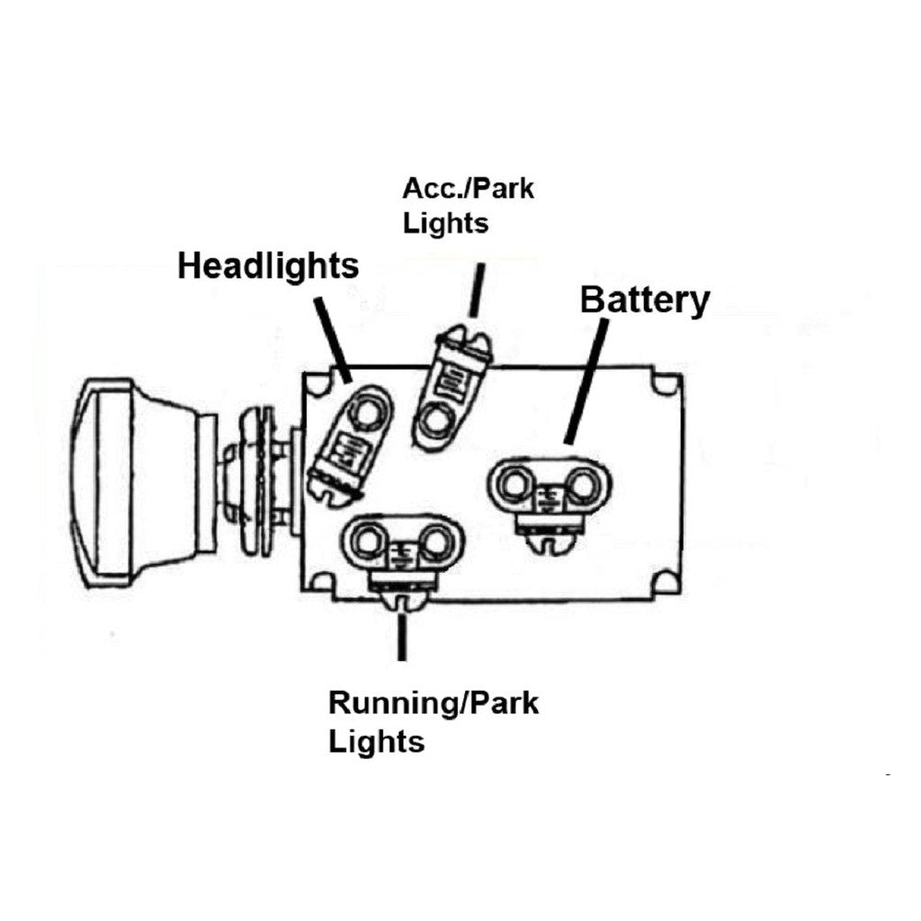 Headlight Control Switch, 1946-1971 Willys and Jeep, CJ-2A, CJ-3A, CJ-3B, CJ-5 - The JeepsterMan