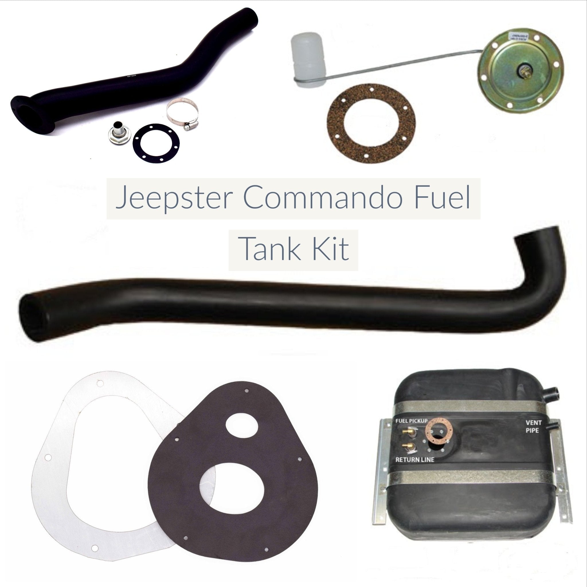 Jeepster Commando Fuel Tank, Side Fill Kit, 19671971 Jeepster Command