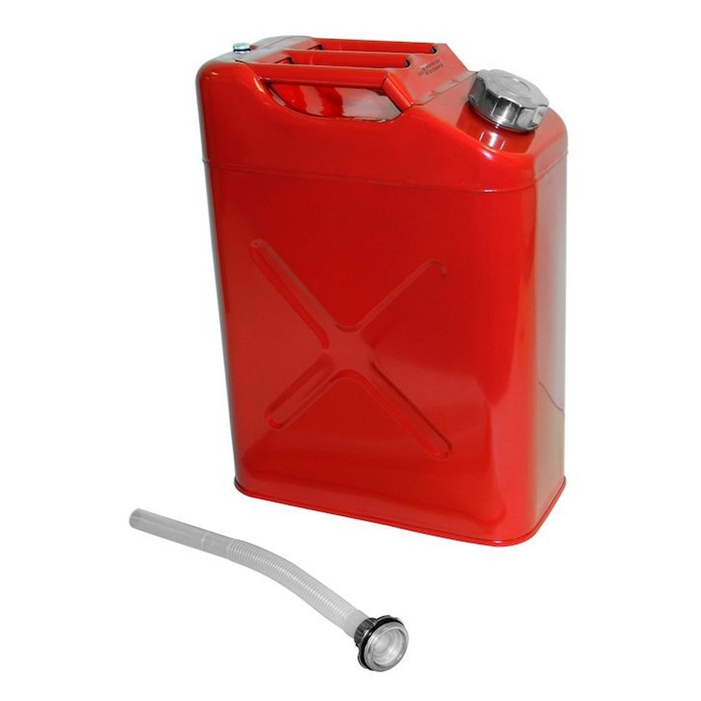Jerry Can, Red Metal, Crown, 1941-1971, Willys and Jeep - The JeepsterMan