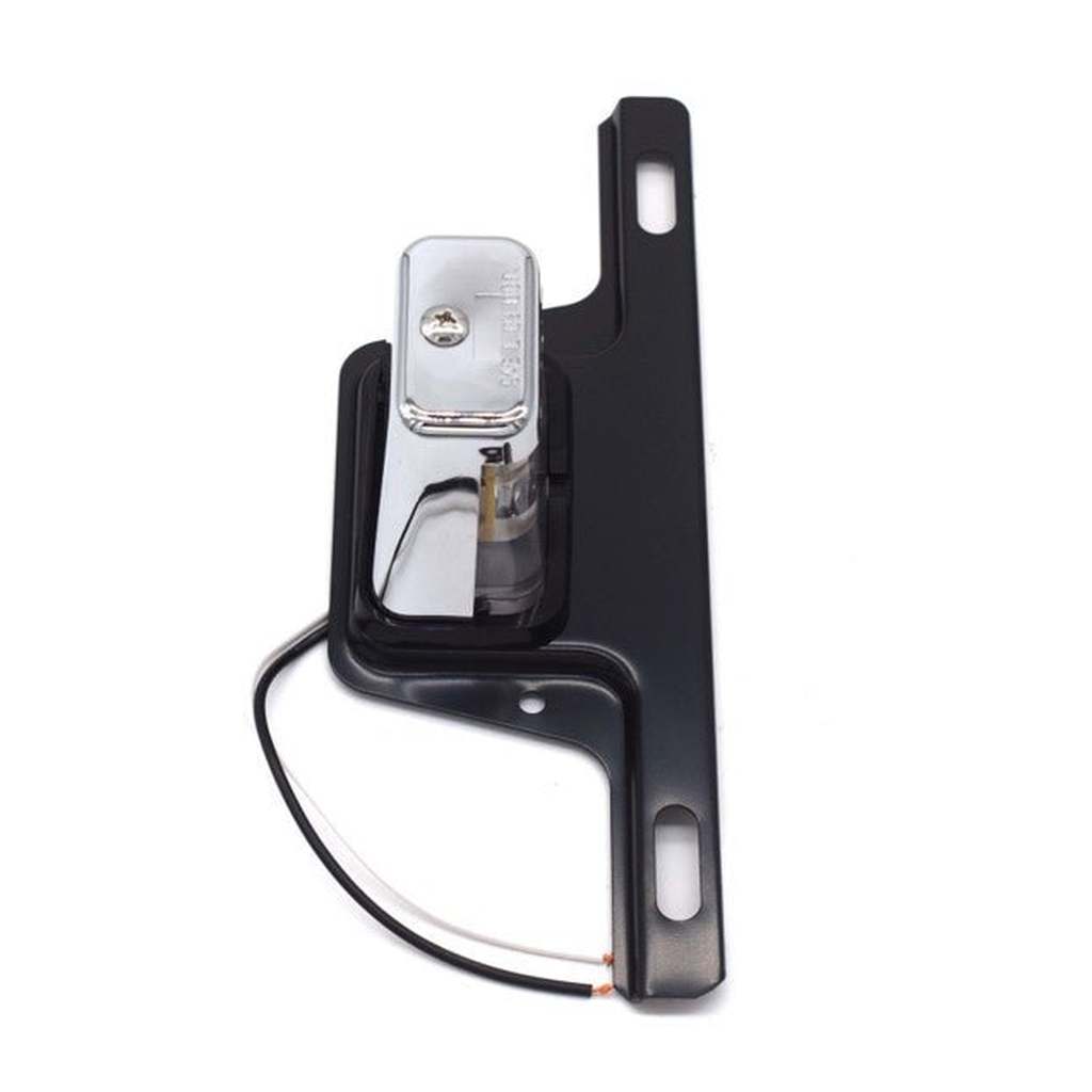 License Plate Mounting Bracket with Light, 1941-1976, Willys and Jeep - The JeepsterMan
