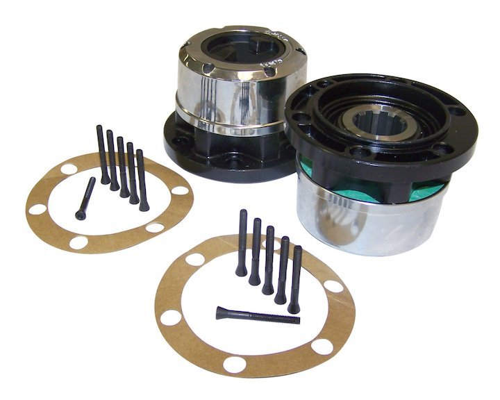 Locking Hub Set, Crown Automotive, 10 Spline, 1946-1971 Willys and Jeep, Dana 25 and Dana 27 - The JeepsterMan