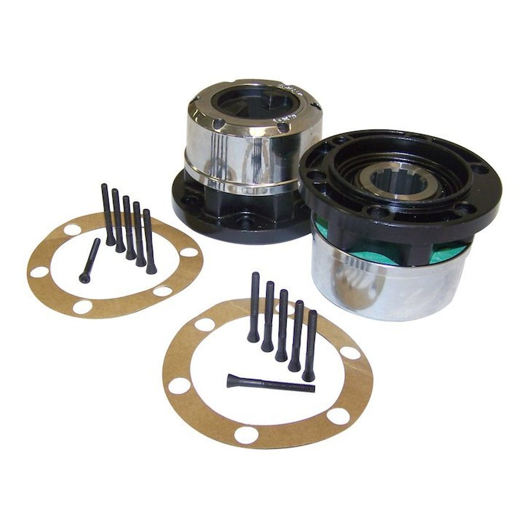 Locking Hub Set, Crown Automotive, 10 Spline, 1946-1971 Willys and Jeep, Dana 25 and Dana 27 - The JeepsterMan