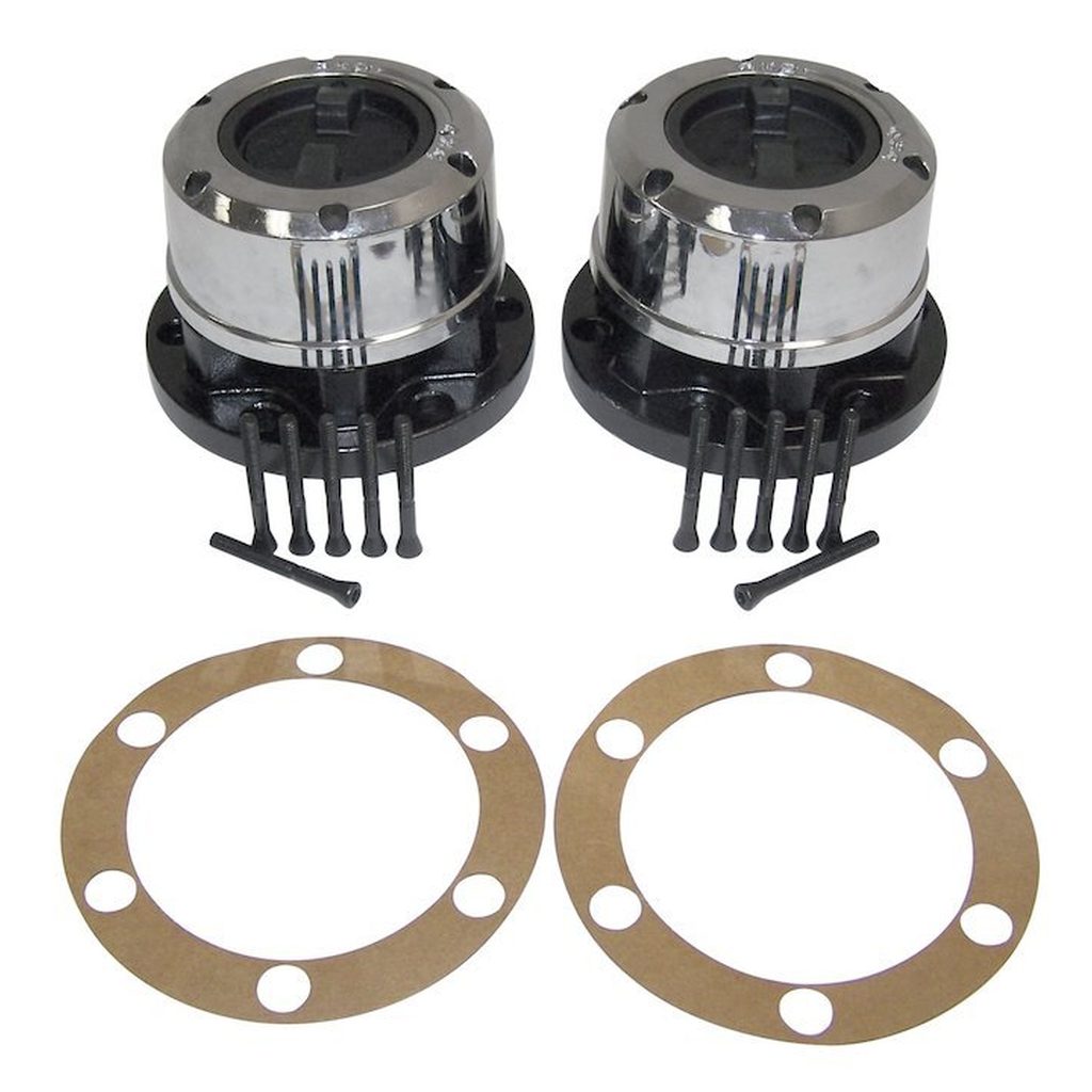 Locking Hub Set, Crown Automotive, 27 Spline, 1972-1981 Willys & Jeep, Dana 30 - The JeepsterMan