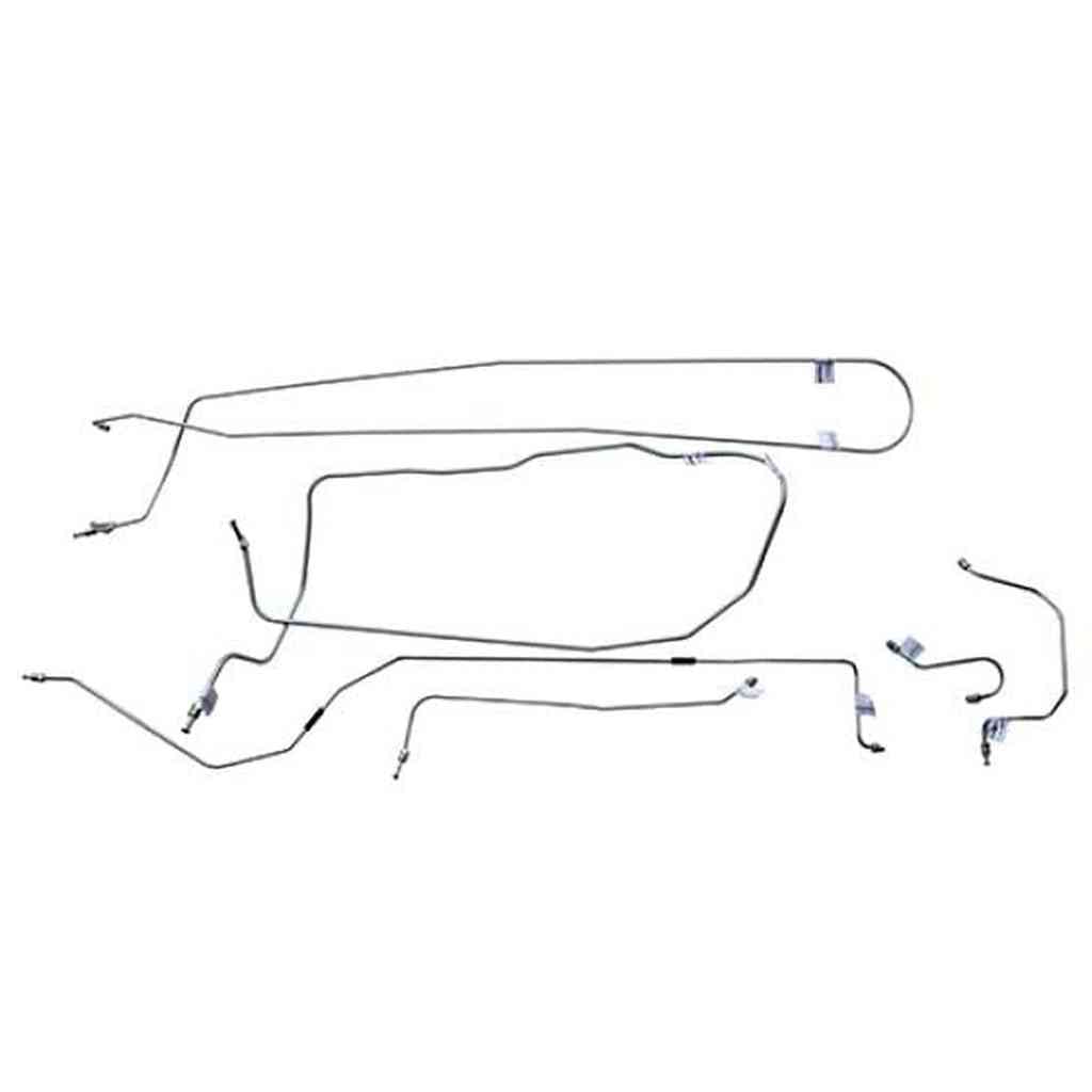Prebent Brake Line Kit, 1950-1953 Willys Station Wagon w/ 134 Engine, 4WD, and Dana 44 - The JeepsterMan