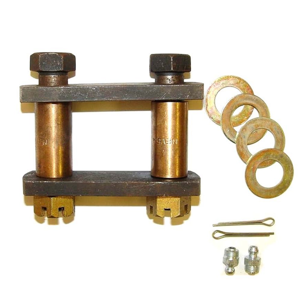 Shackle Kit, Heavy Duty, 1946-1975, Willys Station Wagon, Pickup Truck, Sedan Delivery, Jeepster - The JeepsterMan