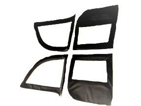 Side Curtain, Cloth, Tan Or Black, 1948-1951, Jeepster - The JeepsterMan