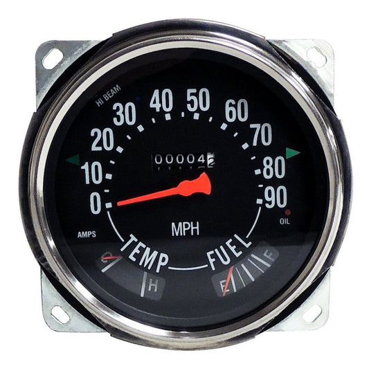 Speedometer Assembly, Crown Automotive, 1953-1979, Jeep CJ-3B, CJ-5, CJ-6, CJ-7, Station Wagon, Pickup Truck - The JeepsterMan
