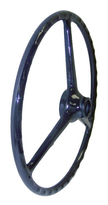 Jeepster Commando Two Spoke Steering Wheel with Horn Button