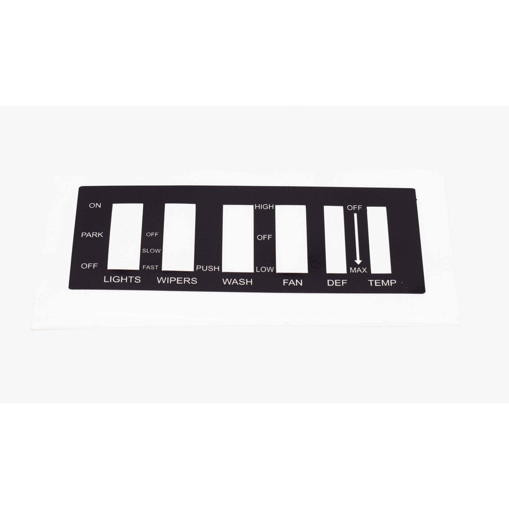 Switch Panel Overlay Decal, 1967-1973, Jeepster Commando & Jeep Commando - The JeepsterMan