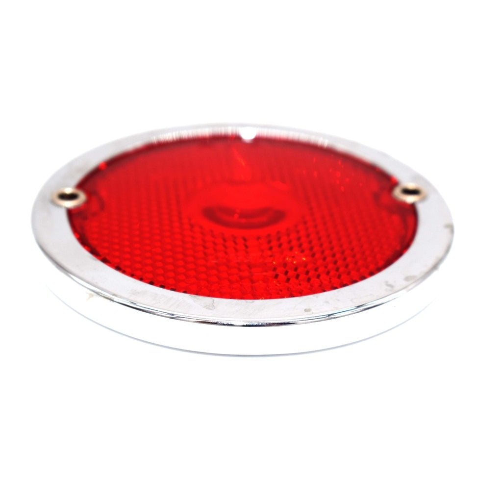 Tail Light Bezel and Lens, NOS Prestolite, 1946-1955, CJ-2A, CJ-3A, CJ-3B, Jeepster, Station Wagon, Pickup Truck - The JeepsterMan