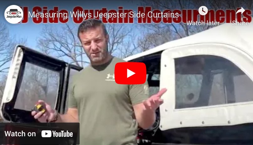 Measuring VJ Side Curtains - The JeepsterMan