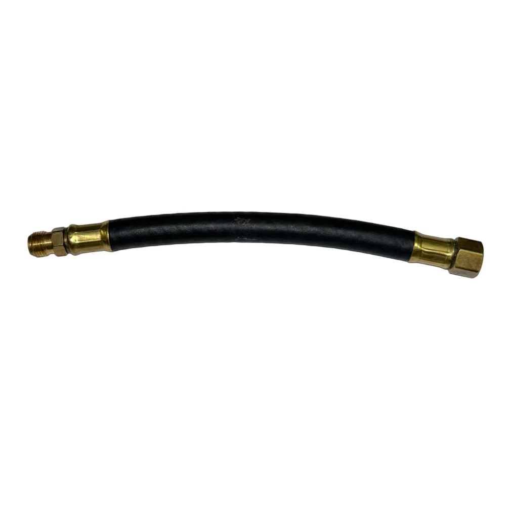 New US made high quality replacement fuel hose! Connects your steel line to you fuel pump via this 7" flexible fuel hose. Each end is 7/16" inverted flare, one male and one female fitting. Applied to the 4-134 engine.