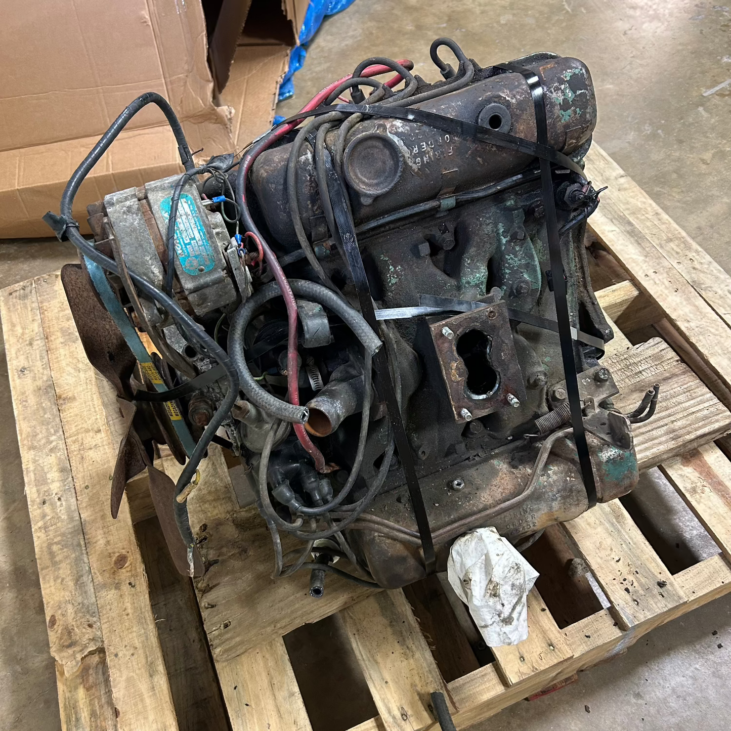 Dauntless 225 V6 Engine Core, Used, 1966-1971, Willys and Jeep
