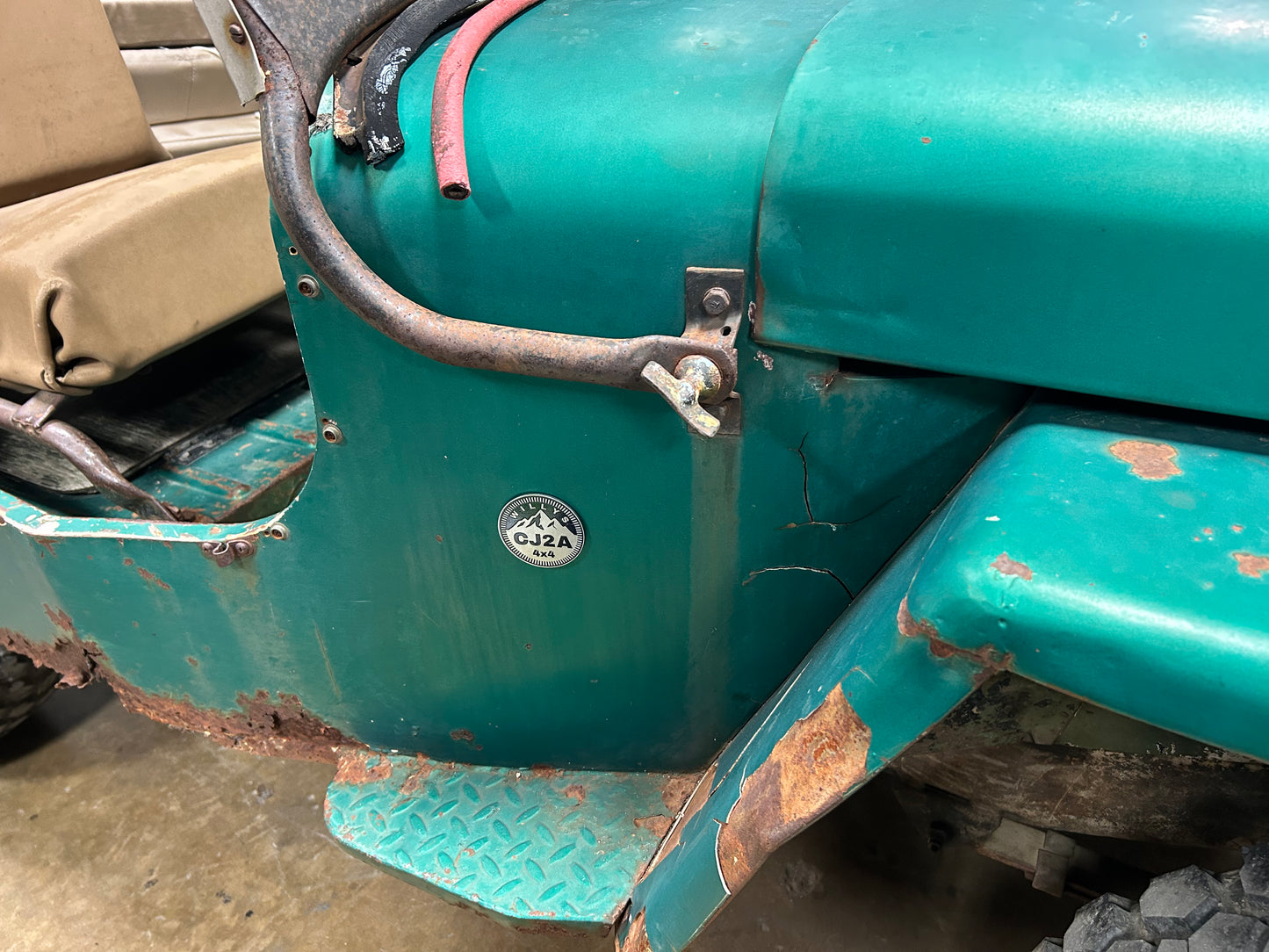 Willys Jeep CJ-2A Trail Rated Badge