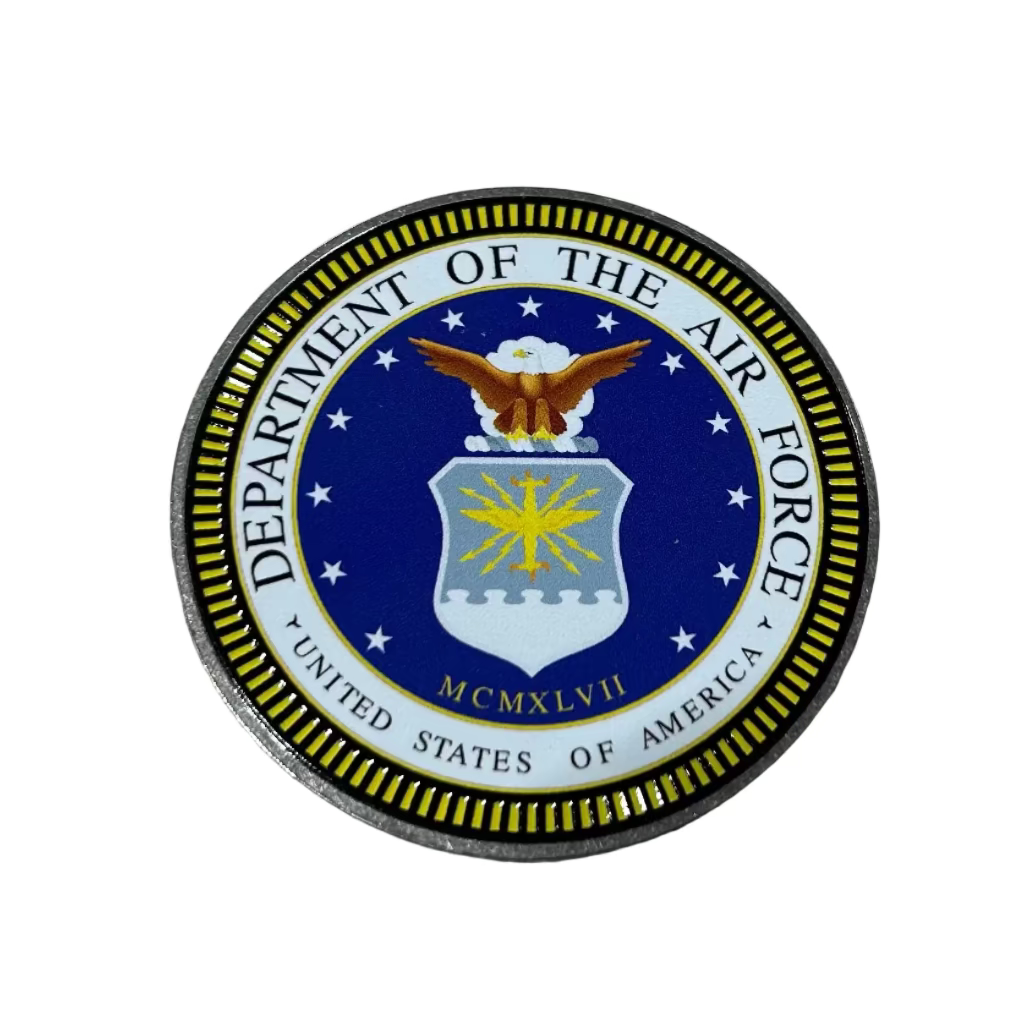 Department of the Air Force logo on a textured surface