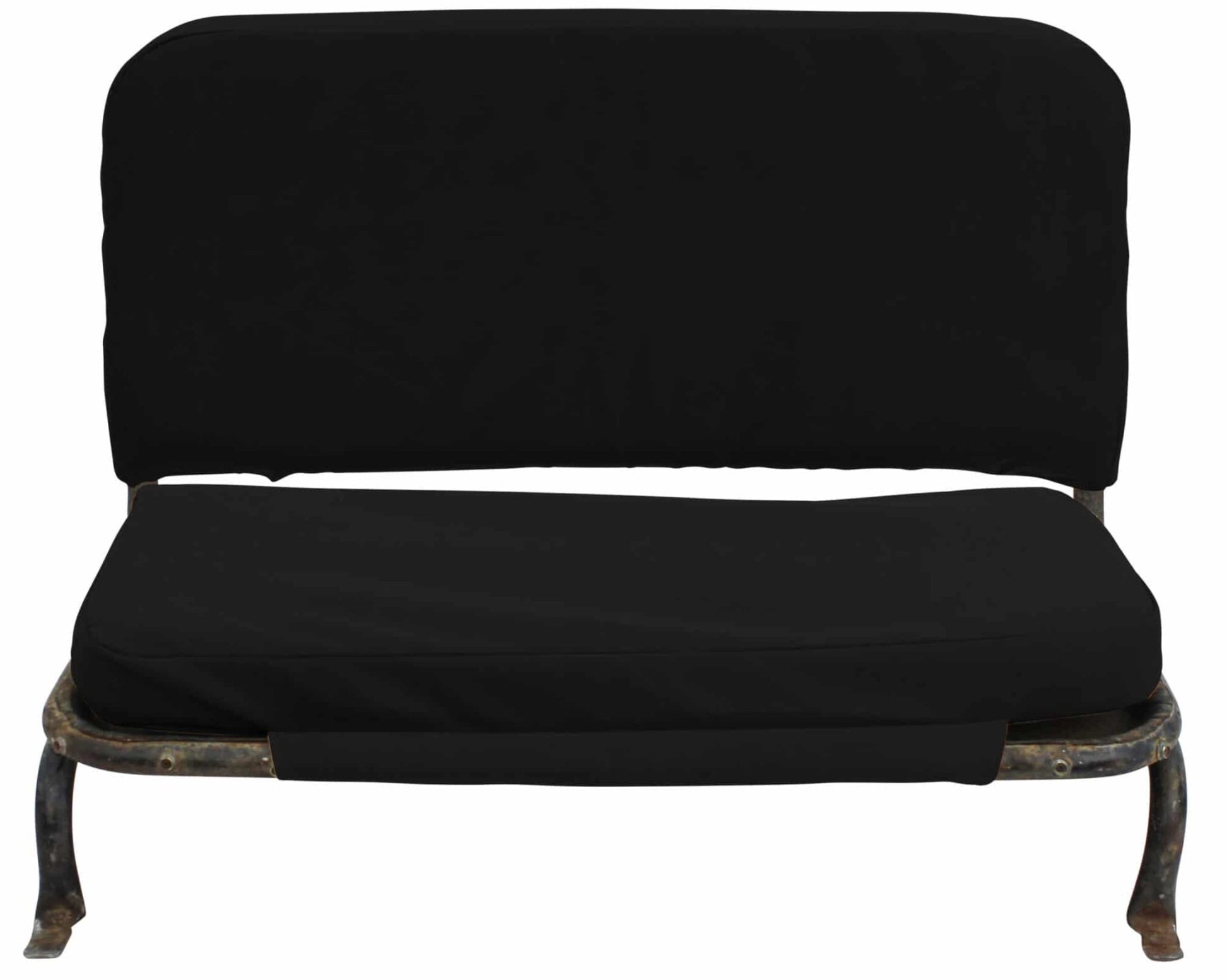 Big Willy 15" Rear Canvas Bench Seat Cover & Cushion (Tall Back), (1945-1968) Willys Jeep CJ2A(Late), CJ3A, CJ3B - The JeepsterMan