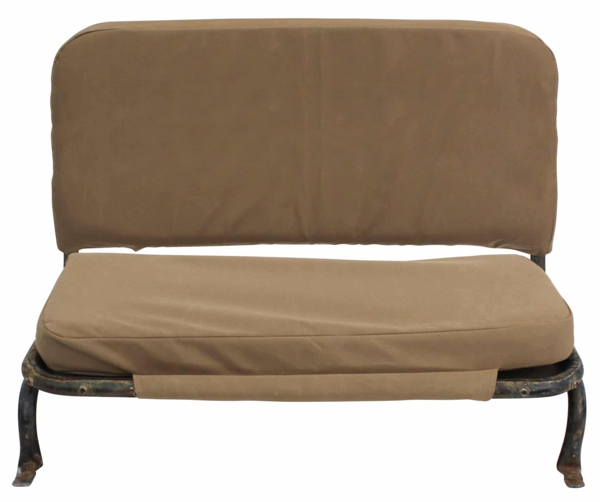 Big Willy 15" Rear Canvas Bench Seat Cover & Cushion (Tall Back), (1945-1968) Willys Jeep CJ2A(Late), CJ3A, CJ3B - The JeepsterMan