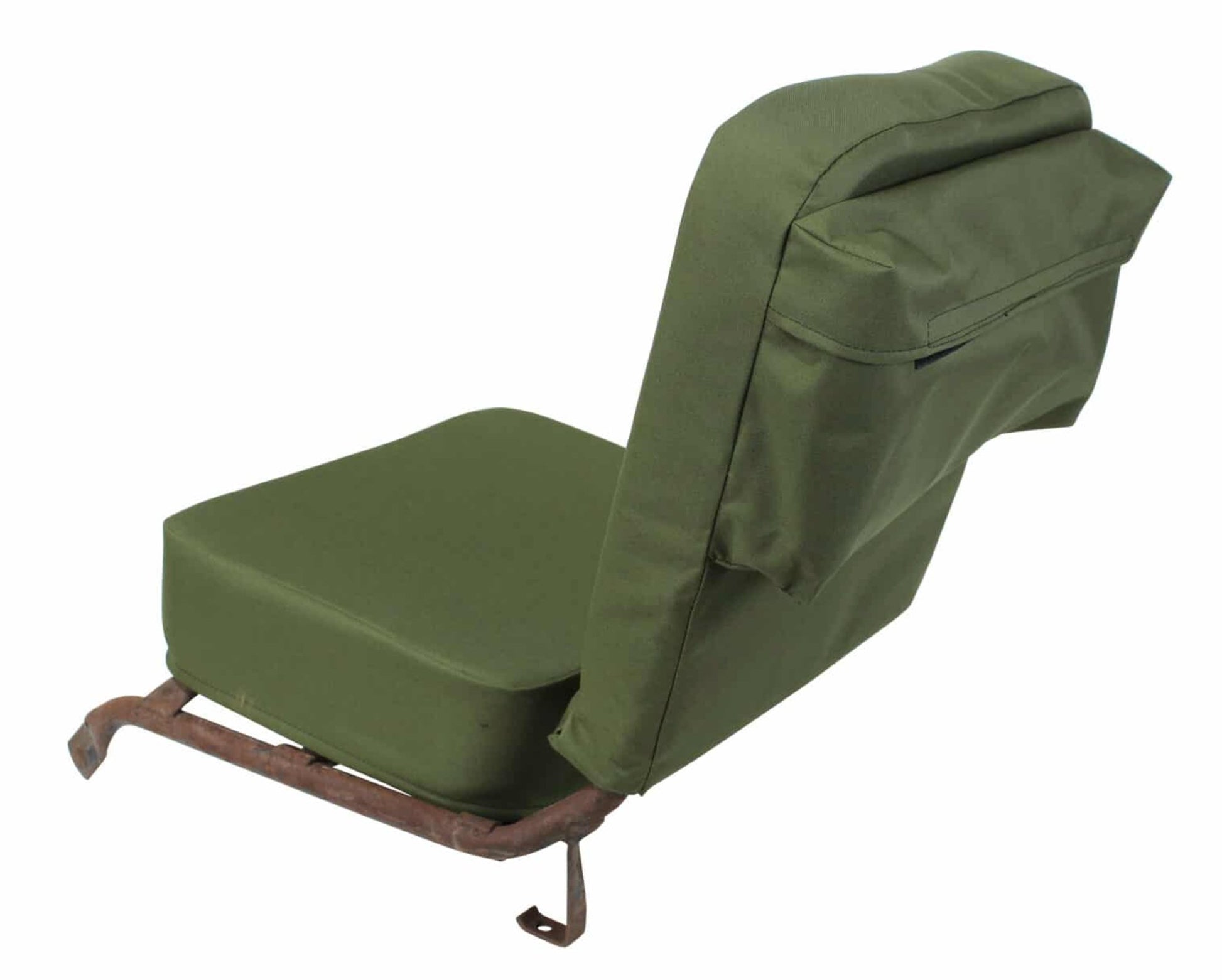 Big Willy Canvas Front Seat Cover & Cushion Set, (1945-1971) Willys Jeep CJ2A, CJ3A, CJ3B, M38, M38A1 - The JeepsterMan